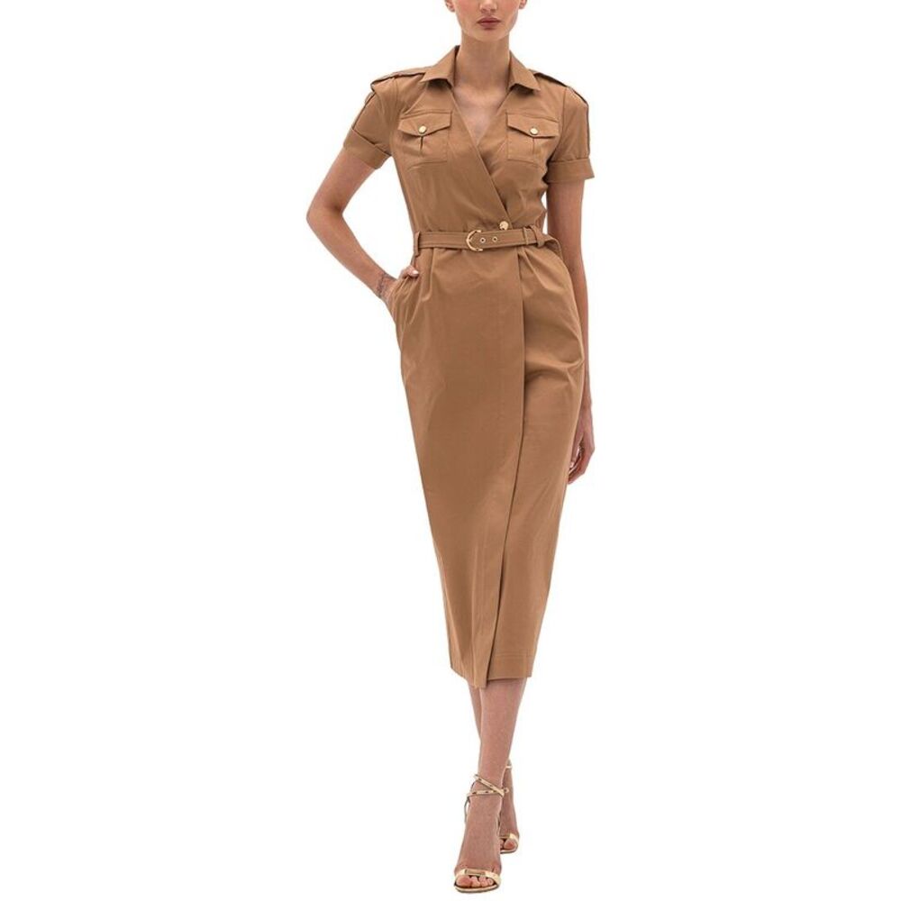 Bgl Womens  Shirtdress, Beige